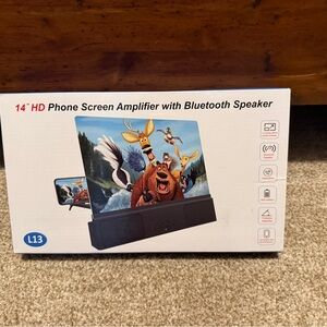 14” HD Phone Screen Amplifier with Bluetooth Speaker